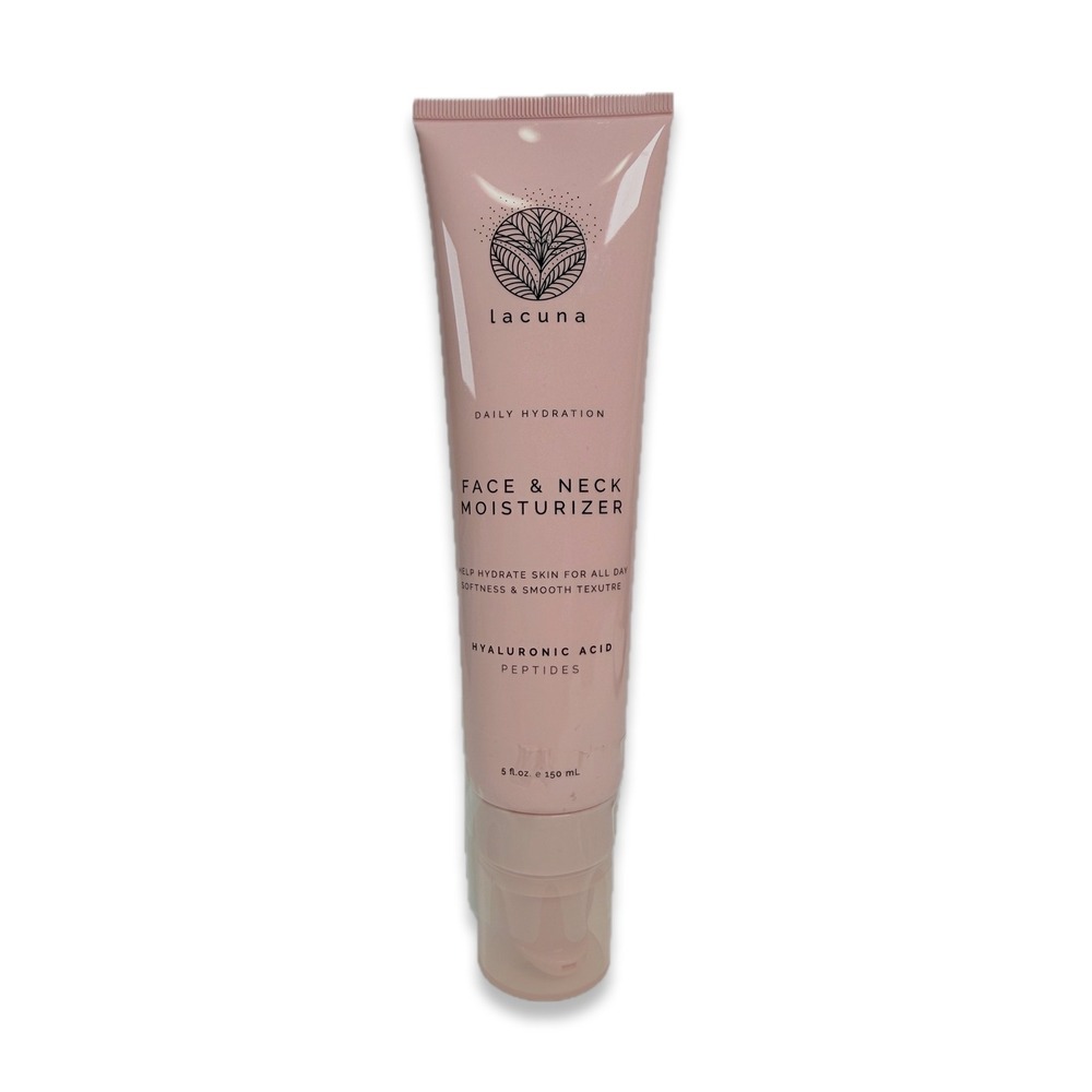 Lacuna Daily Hydration Face Neck Moisturizer Hyaluronic Acid Peptides 5oz New